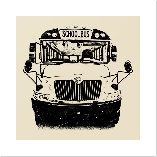 school bus Wall Art by hottehue